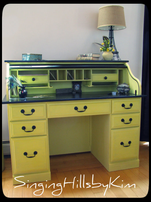 SingingHillsbyKim Roll Top Desk Makeover