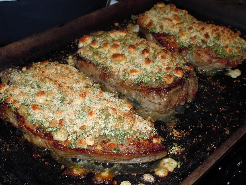 Do You Smell That!!? Dad Does Dinner Blue Cheese Crusted Steaks