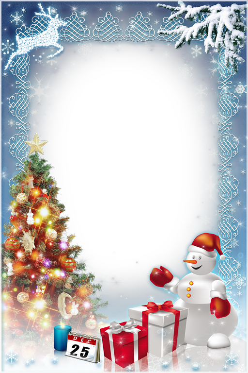 Marcos de Fotos de Navidad. 6 Diseños para elegir. ~ Marcos Gratis para