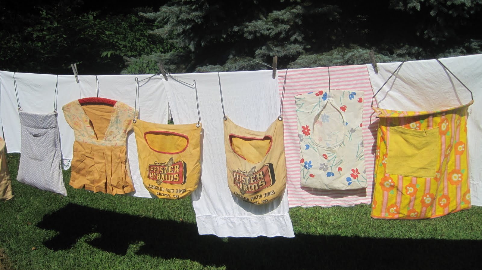 Rita's Sew Fun Hanging Clothes Outside