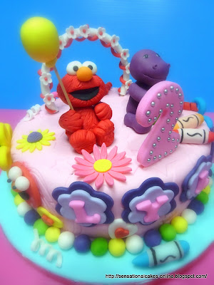 Birthday Cakes Singapore on Sensational Cakes Online   Singapore   Elmo And Barnie Cake Singapore