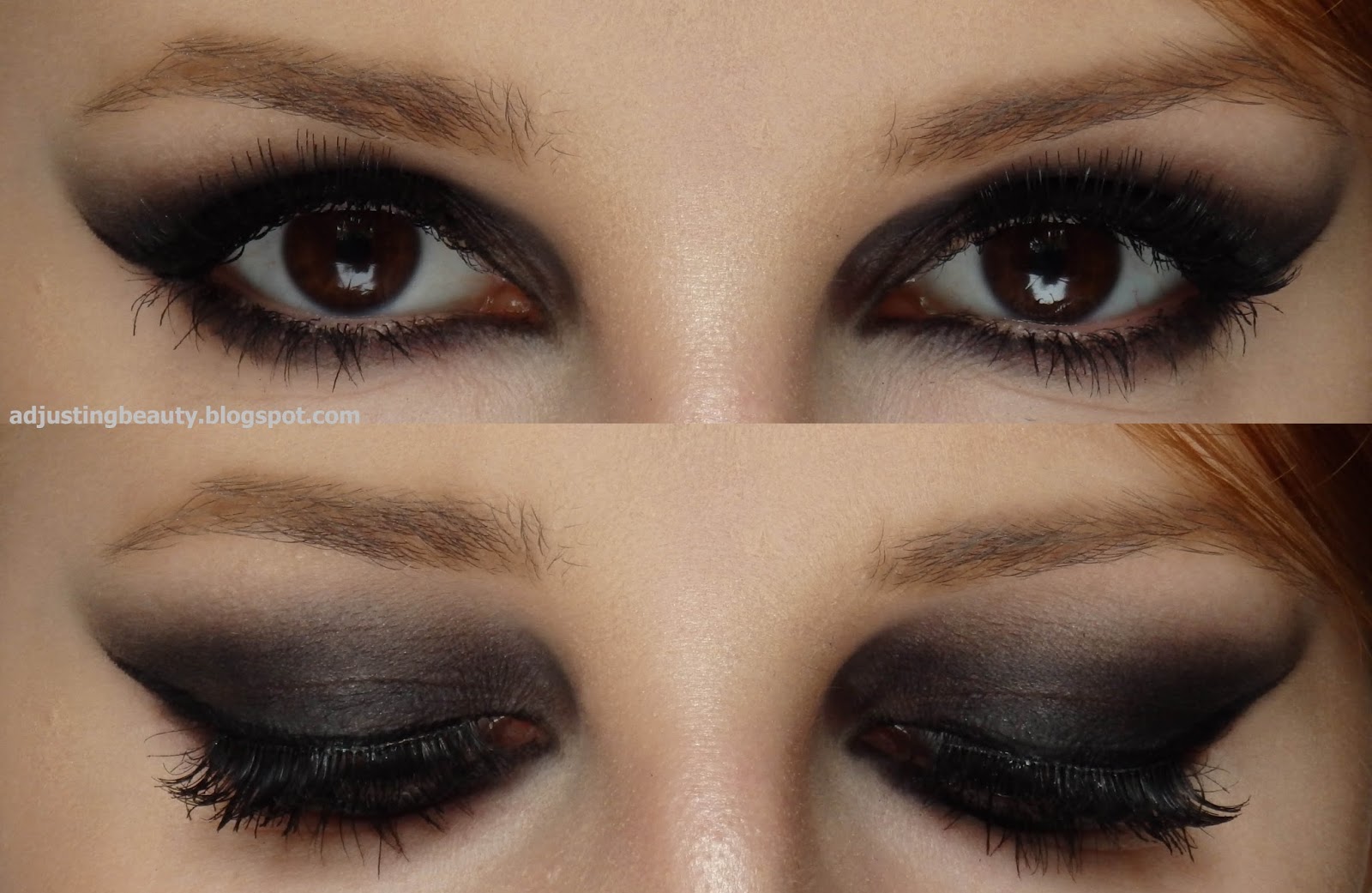 Taylor Swift Bad Blood inspired makeup winged smoky eye Adjusting
