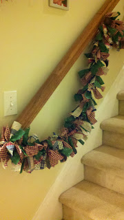 Fabric christmas berries holly glitter leaves cotton joann In the life of Laura: Christmas Fabric Garland