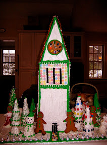 The Cornell Clock Tower in gingerbread