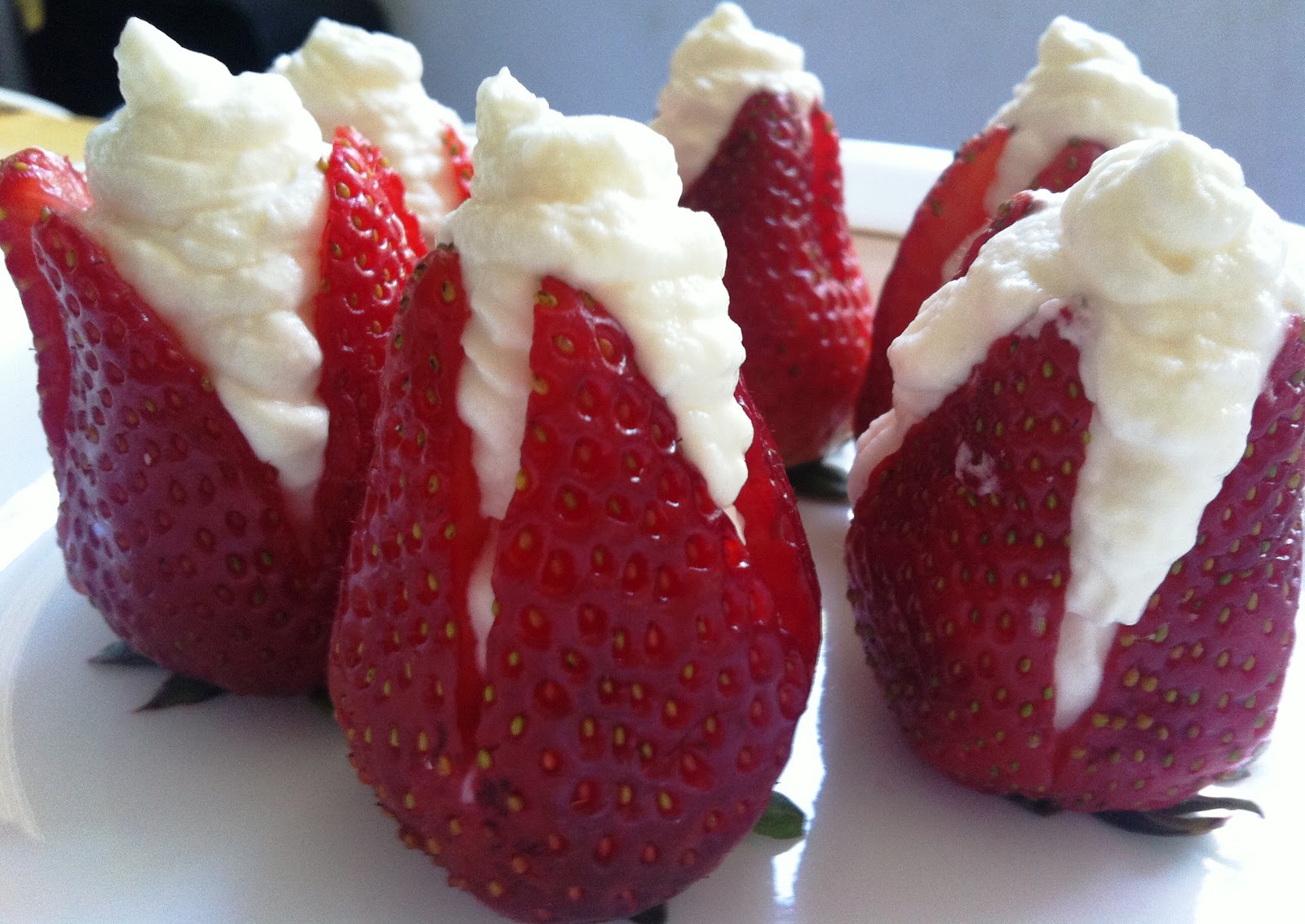 Bite Size Goodness Strawberry Filled Whipped Cream