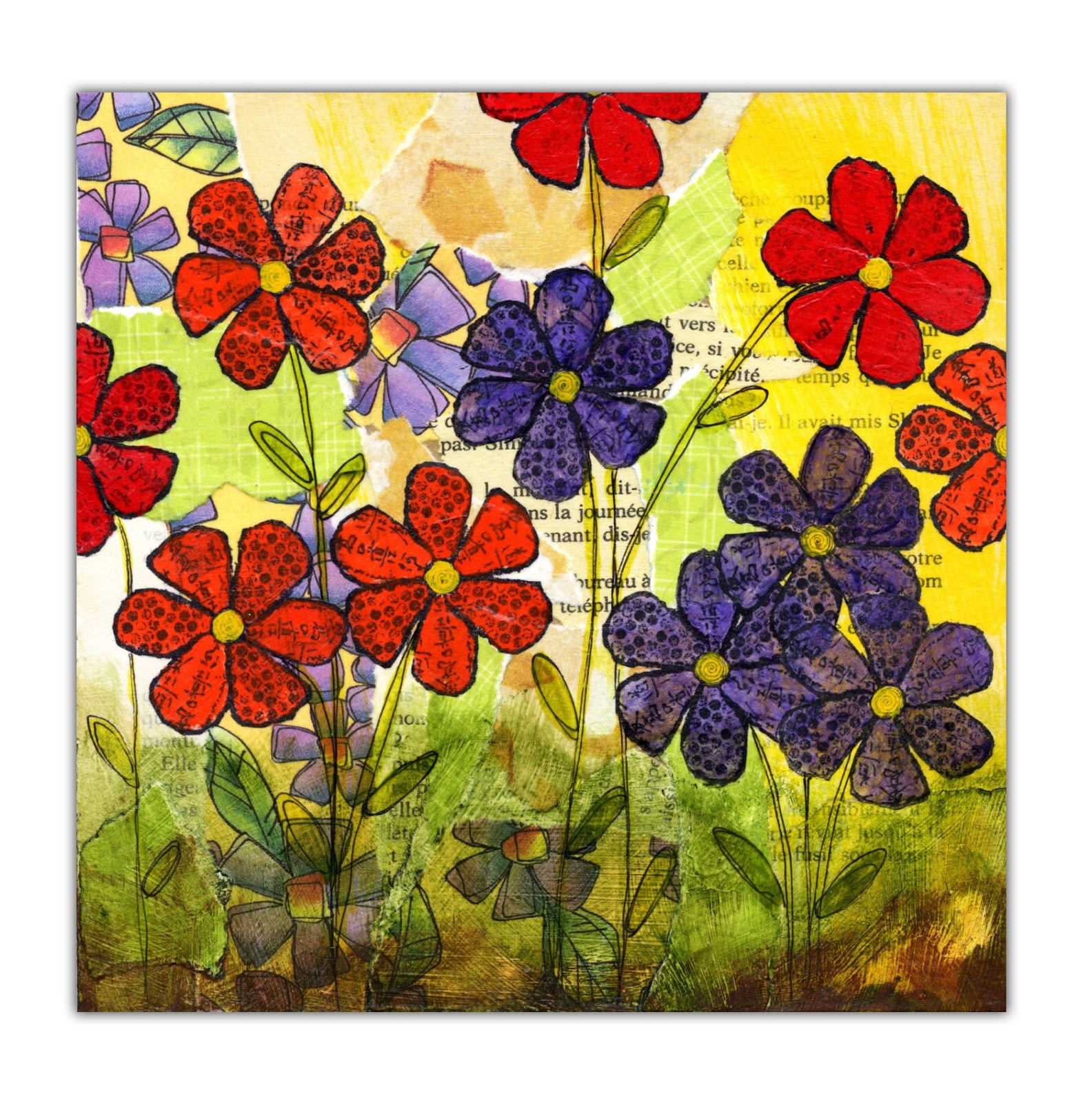 Magenta Techniques Mix Média / Mix Media Techniques