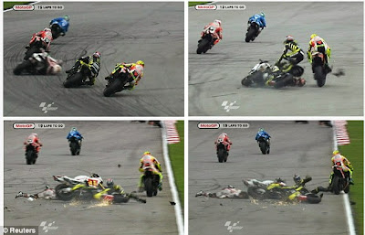 Video & Foto: Marco Simoncelli Meninggal di MotoGP Sepang 23 Oktober