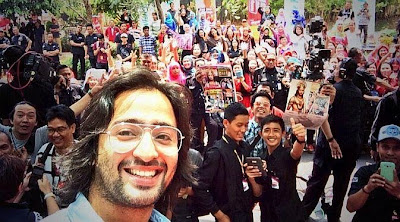 foto selfie pemeran arjuna di indonesia