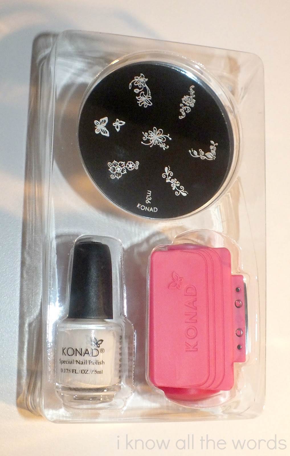 Review Konad Stamping Nail Art Kit I Know all the Words