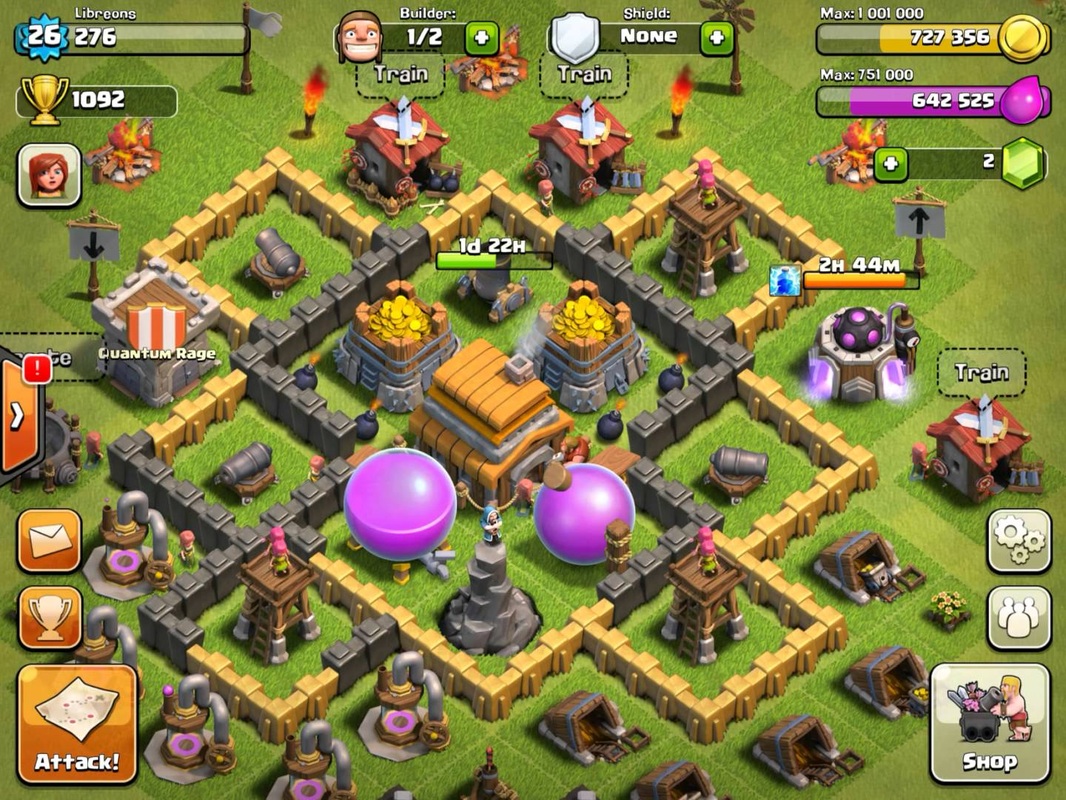 Base layout town hall level 5.