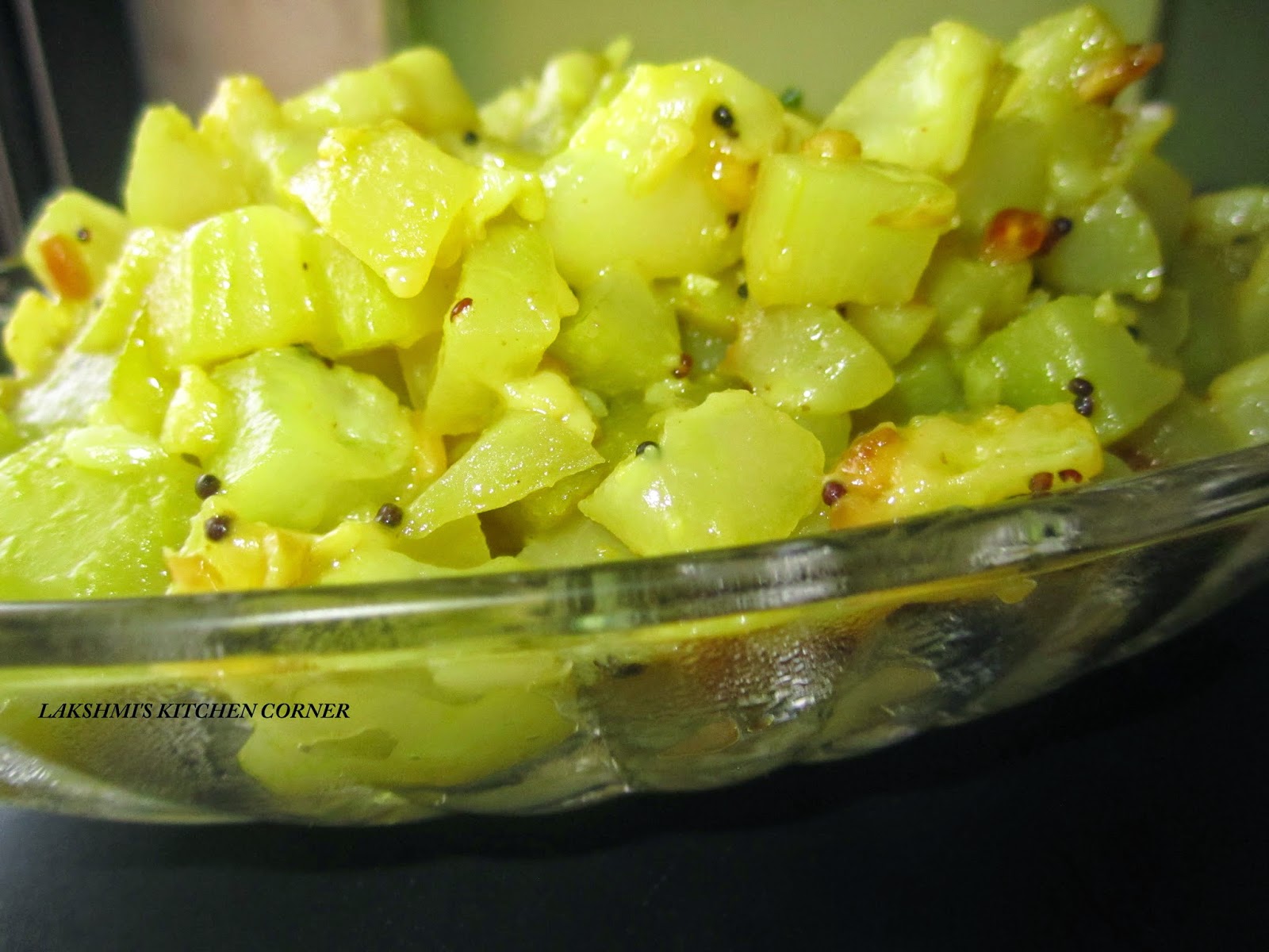 Lakshmi's Kitchen Corner Bottle gourd (Soraka) stir fry