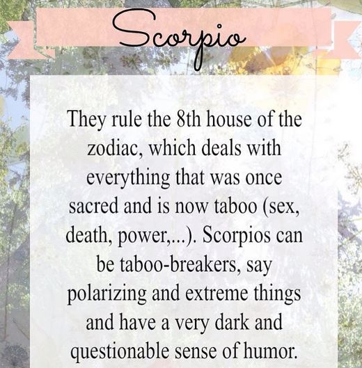 Scorpio Rules the 8th House Scorpio Quotes