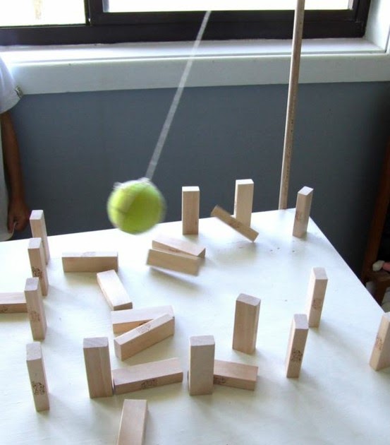 E is for Explore! Pendulum Block Play