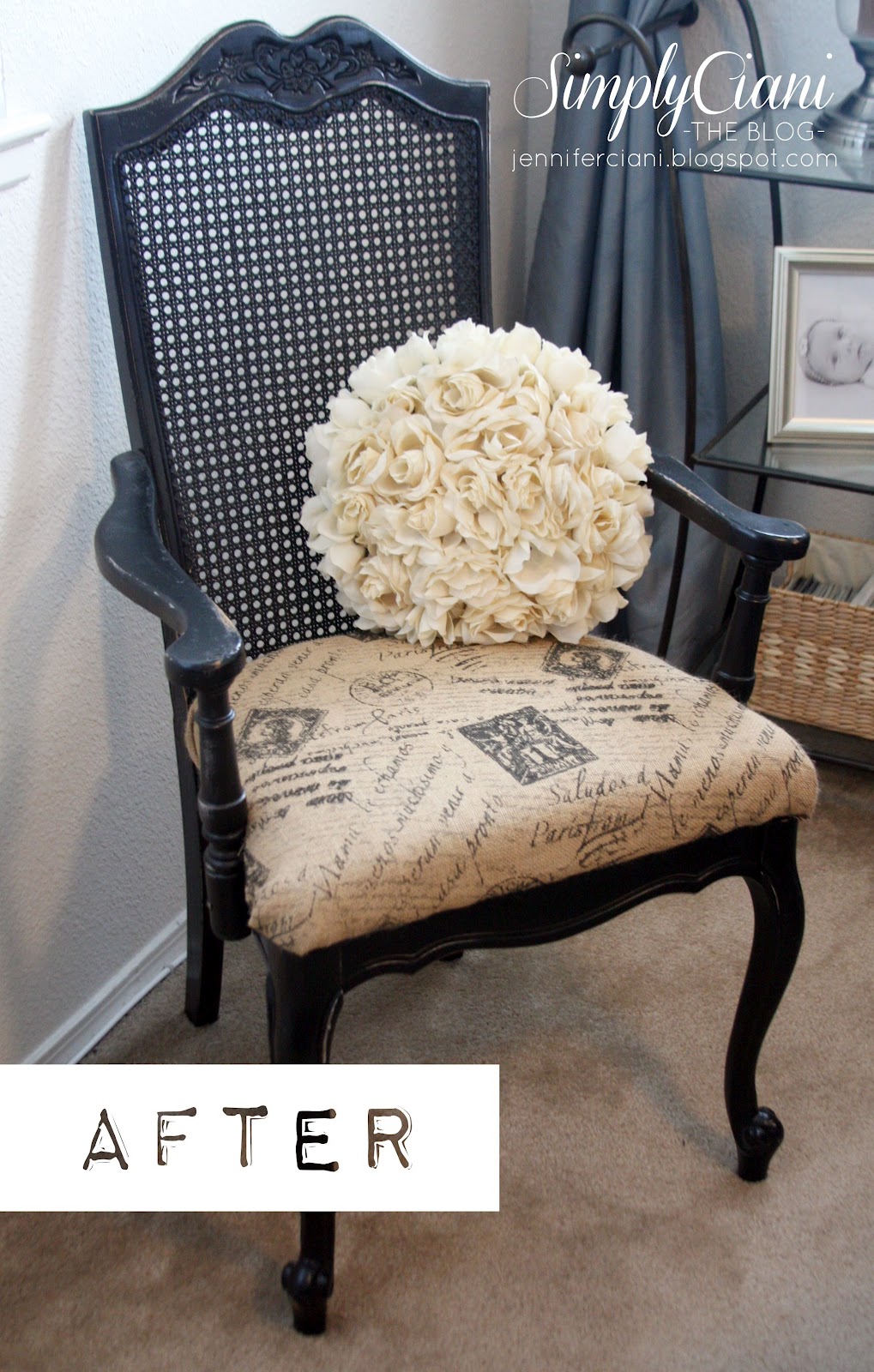 DIY Halloween Pillow Covers & a Chair Makeover Simply Ciani