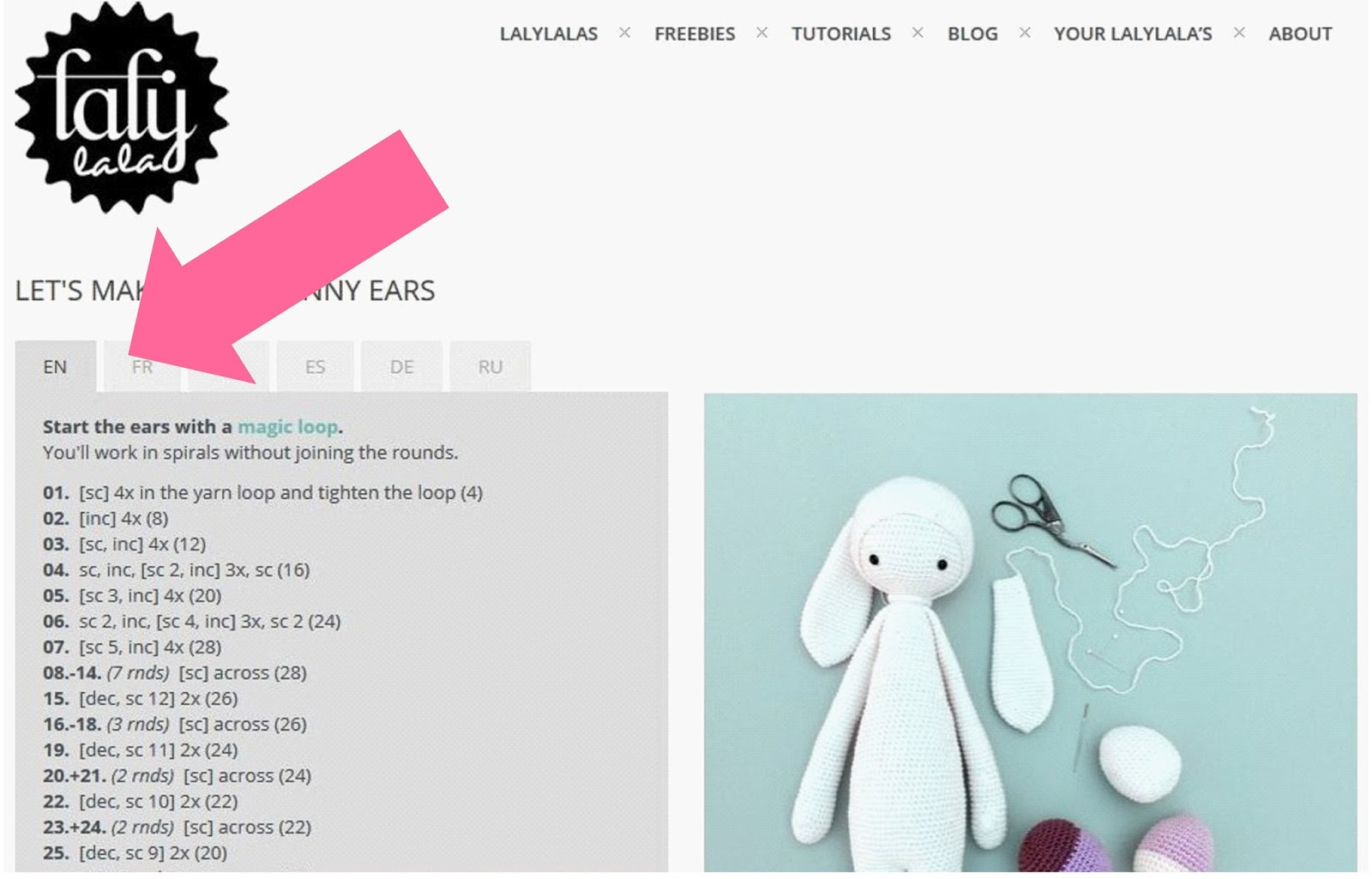 patrones lalylala gratis