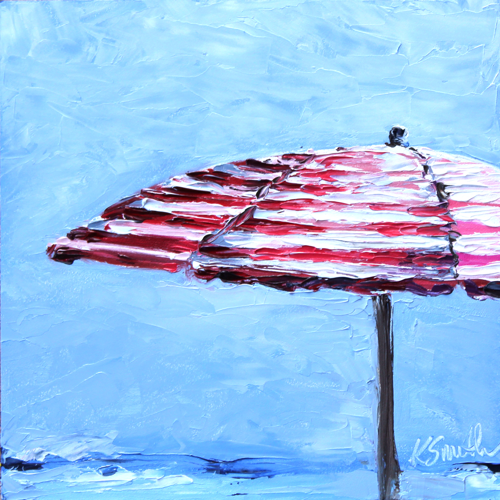 kim smith art beach umbrella