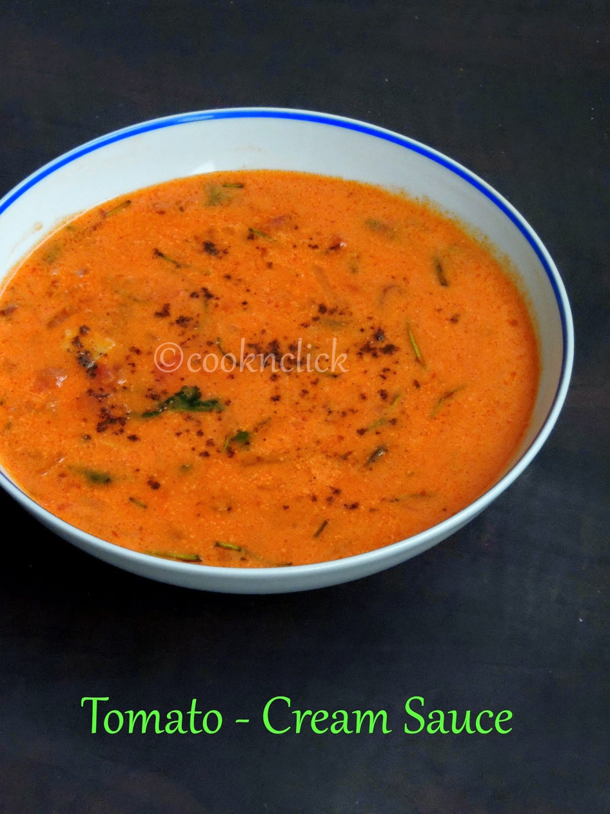Tomato Cream Sauce Cook N Click