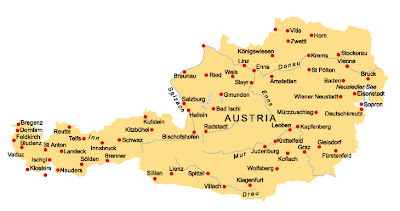 Kartta Itävalta Kuva