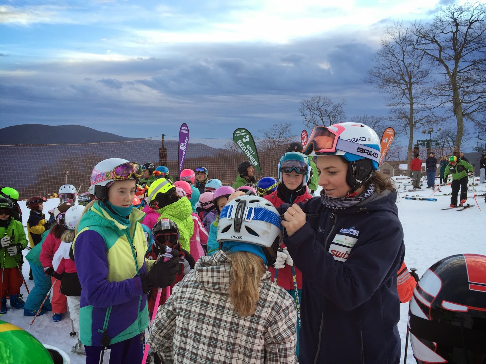 McJames signing helmets at Wintergreen Resort, Virginia olympian, world cup, sk, gs, McJames, Wintergreen Resort, Virginia