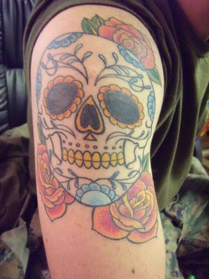 Sugar Skull Lady Tattoo
