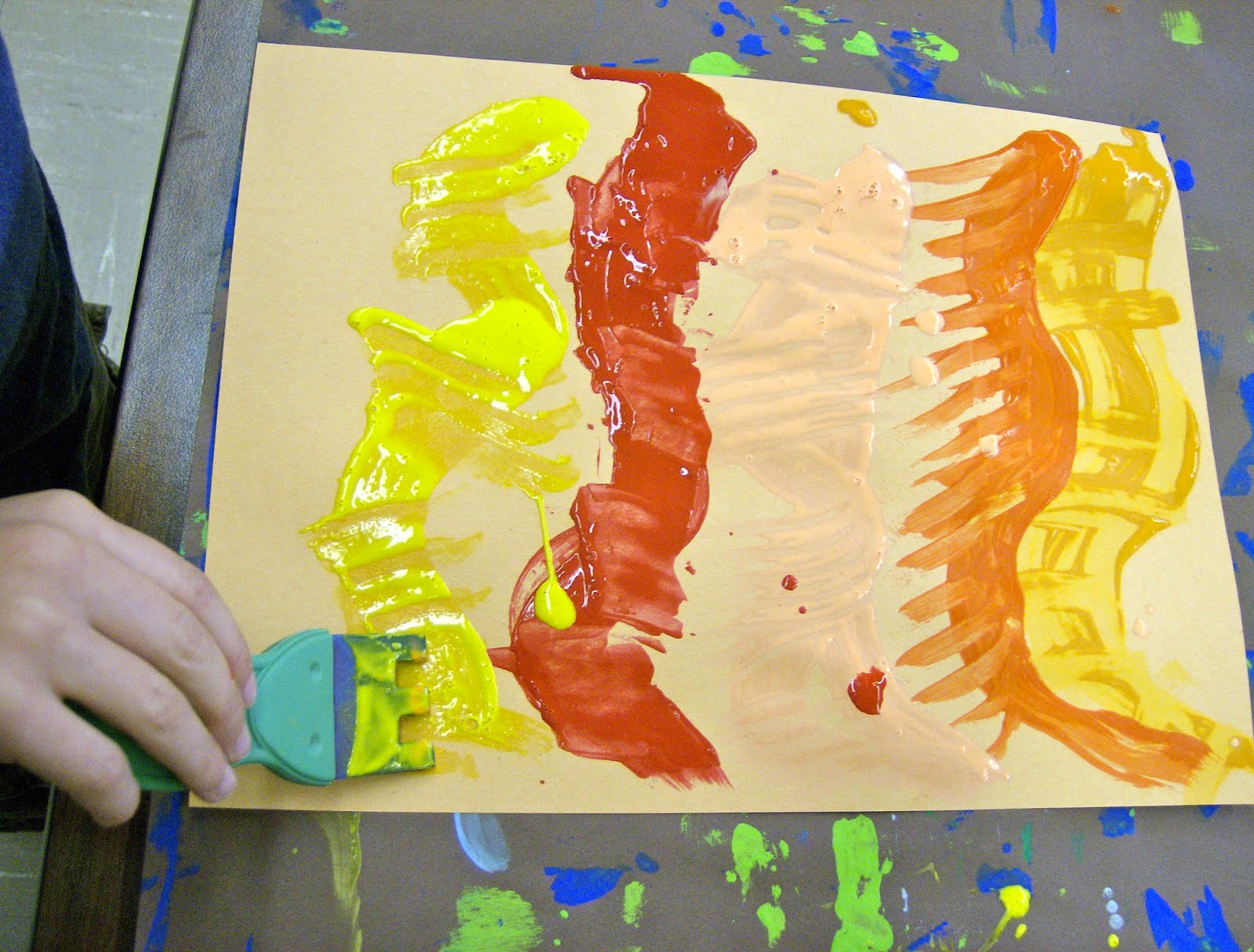 Zilker Elementary Art Class 1st Grade Eric Carle Collages