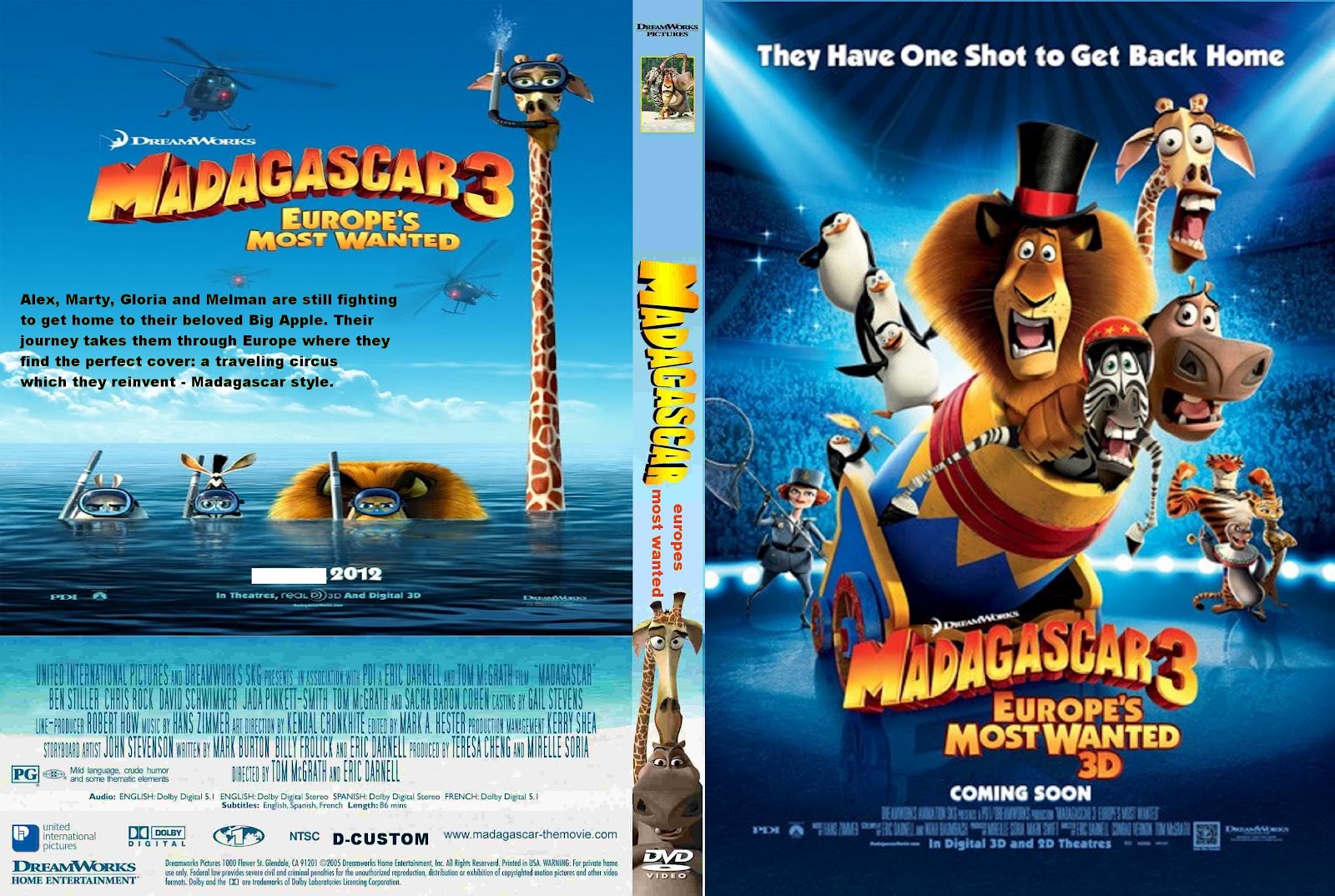 Madagascar 3 Europe S Most Wanted 2012 Hdtv Xvid Sic Code