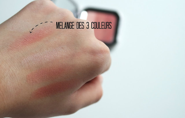 swatch kiko shade fusion trio blush 01 natural rose