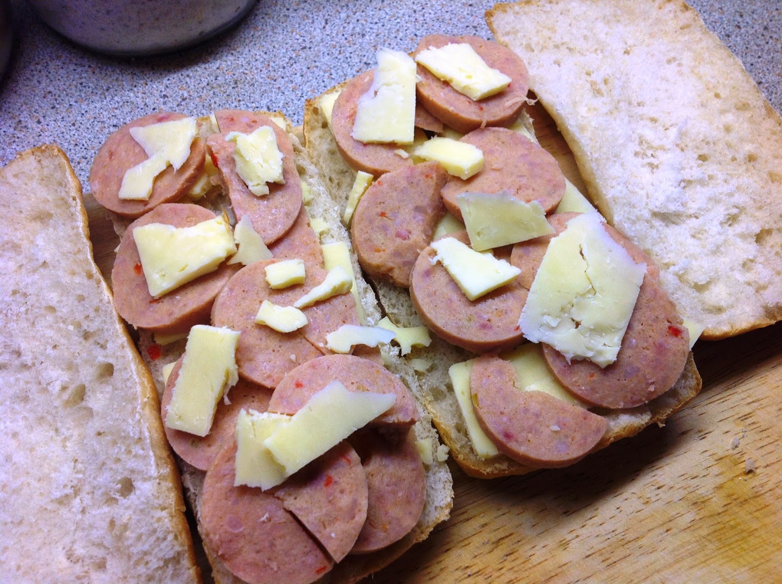 This Muslim Girl Bakes Grilled Cheese and Salami Sandwich