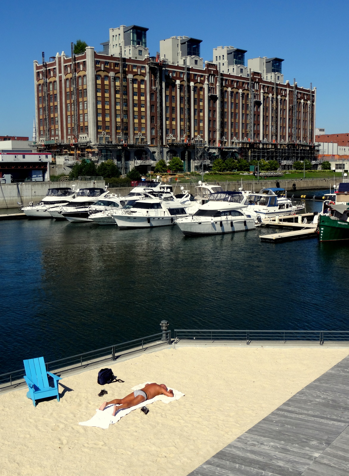 Montreal “Last Summer” at Quai de l’Horloge (Clock Tower Quay) and the Yachts, Beach and Views