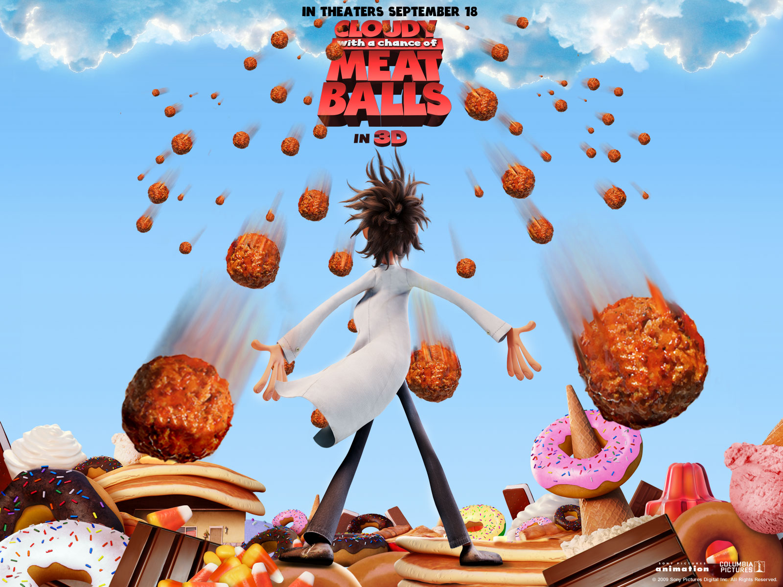 Cloudy with a Chance of Meatballs - Its Raining Burgers