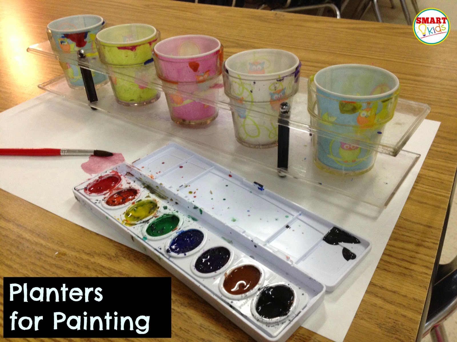 Smart Kids Bright Ideas Planters as Paint Pots