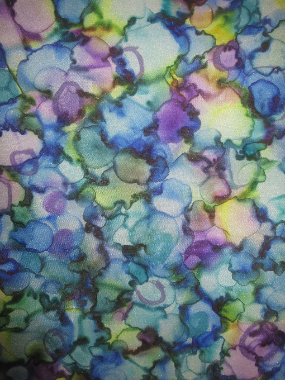 Carol R. Eaton Designs Silk + Sharpies + Isopropyl Alcohol!