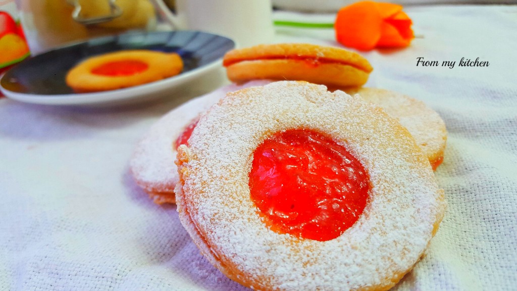 Jim Jam cookies. From My Kitchen