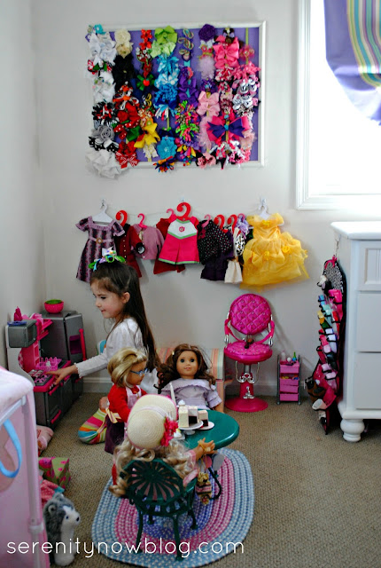 Organizing Tips for American Girl Doll Clothes and Accessories, from Serenity Now