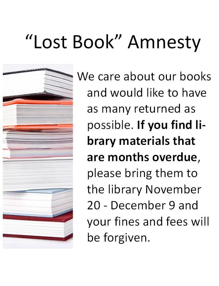 Reeves Memorial Library Lost book amnesty event