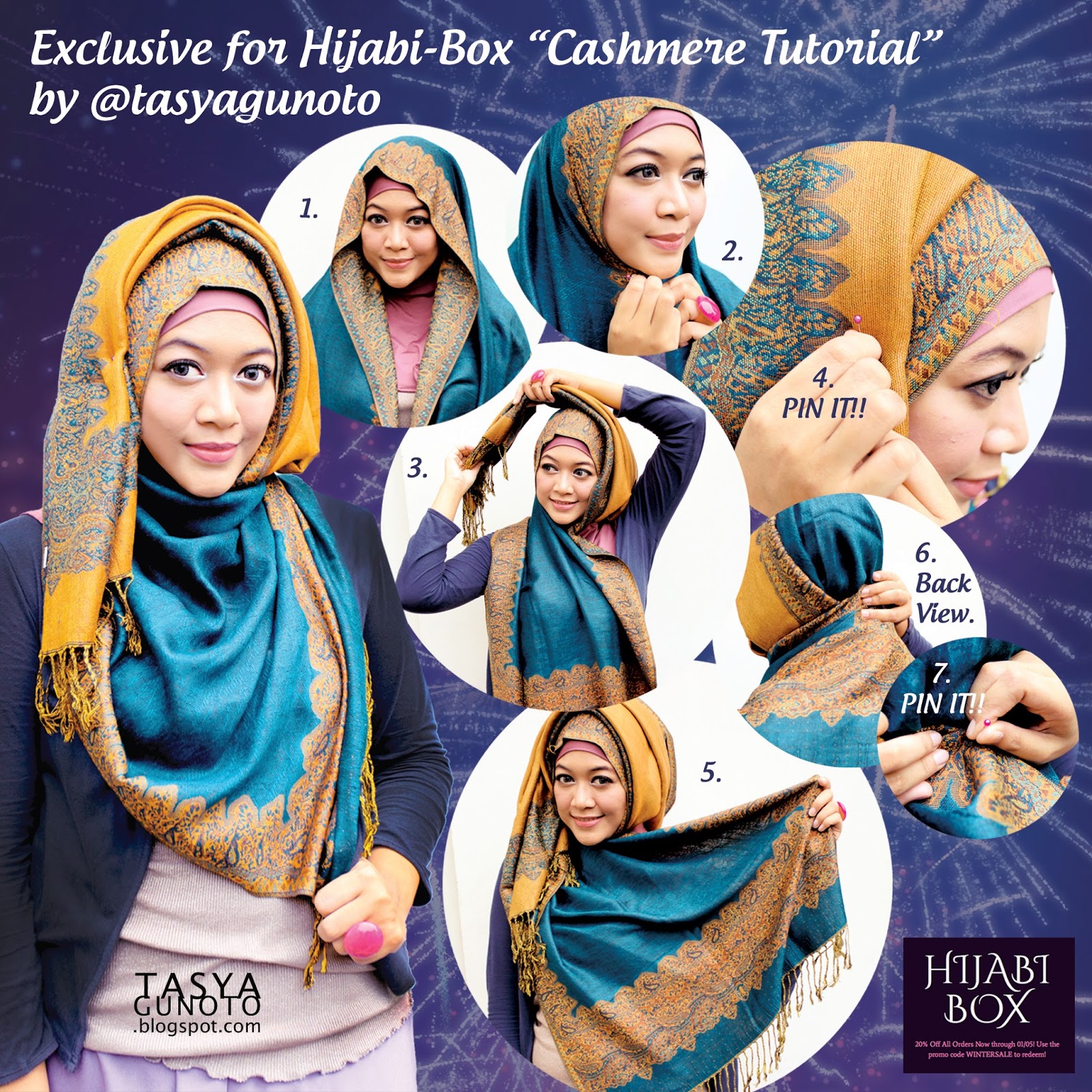 Cashmere Hijab Tutorial.