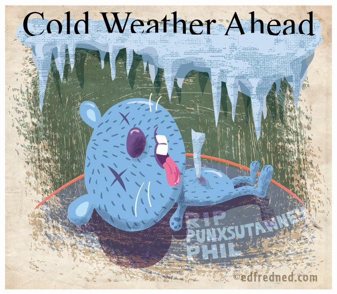 edfredned's sketch blog Frozen Groundhogsicle