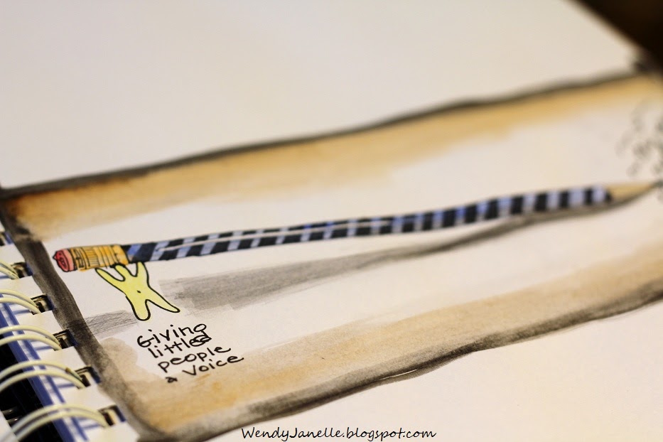 Living Creatively In my sketchbook...