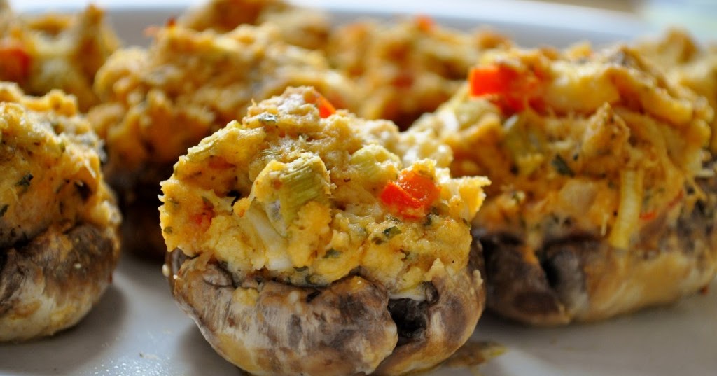 My Favorite Things Crab Stuffed Mushrooms
