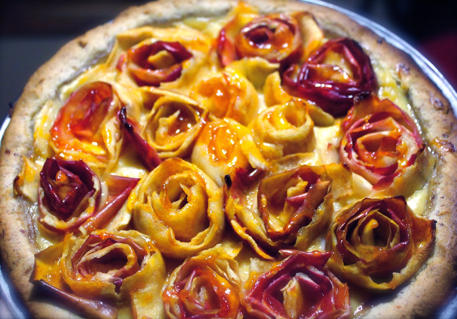 Recipes Apple of Roses Cream Pie