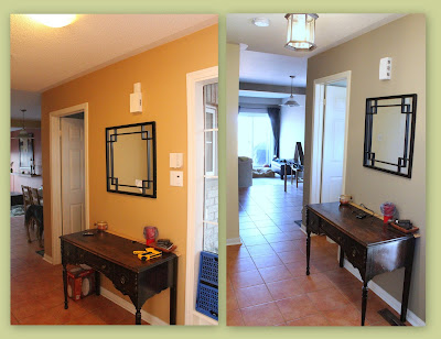 ranchwood foyer paint before and after