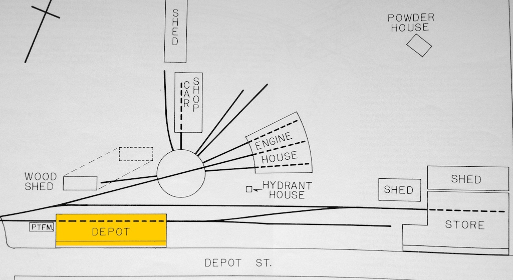 Trackside Scenery Kingfield Maine