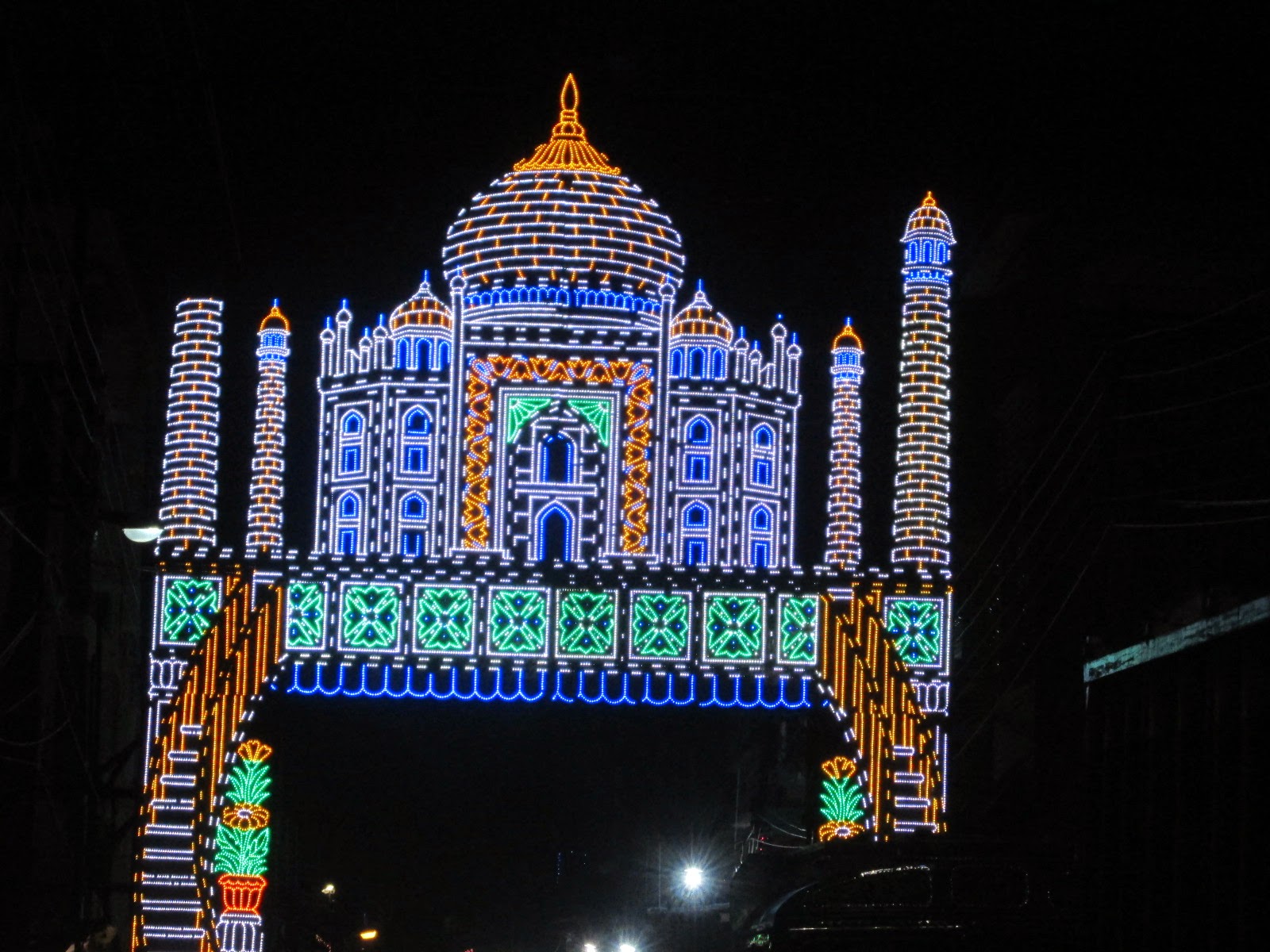 Amazing INDIA Tajmahal Chandannagore Lighting