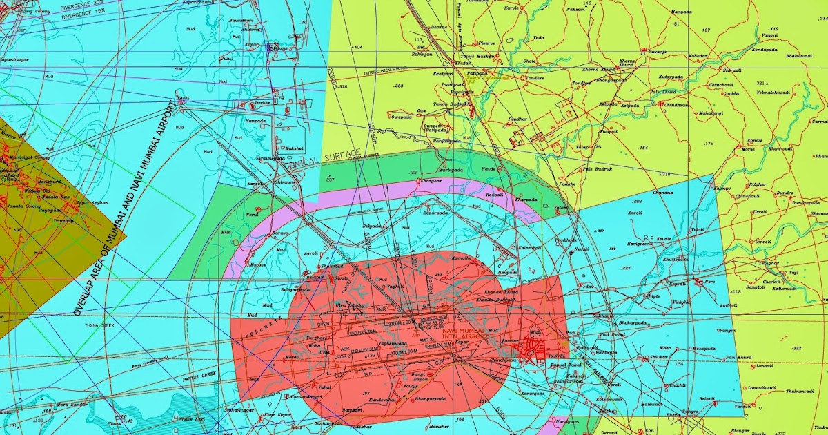 AVIATION NOC CIDCO New Zoning Map For Buildings around Navi Mumbai