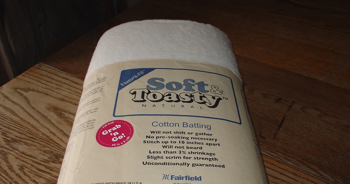 Toasty Cotton 100% Natural Cotton Batting by Fairfielda C, 90 Wide x 20 Yard Roll