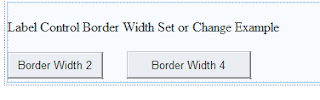Set Label Border width