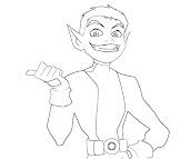 #6 Beast Boy Coloring Page