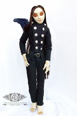 ADdoll_Mort_2 Морт авторская текстильная шарнирная кукла Алёны Дороховой
