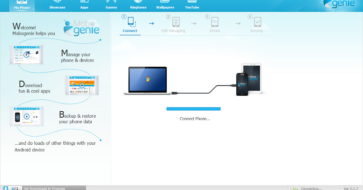 Android Kimb Mobo Genie, Download apps to your phone through PC and more