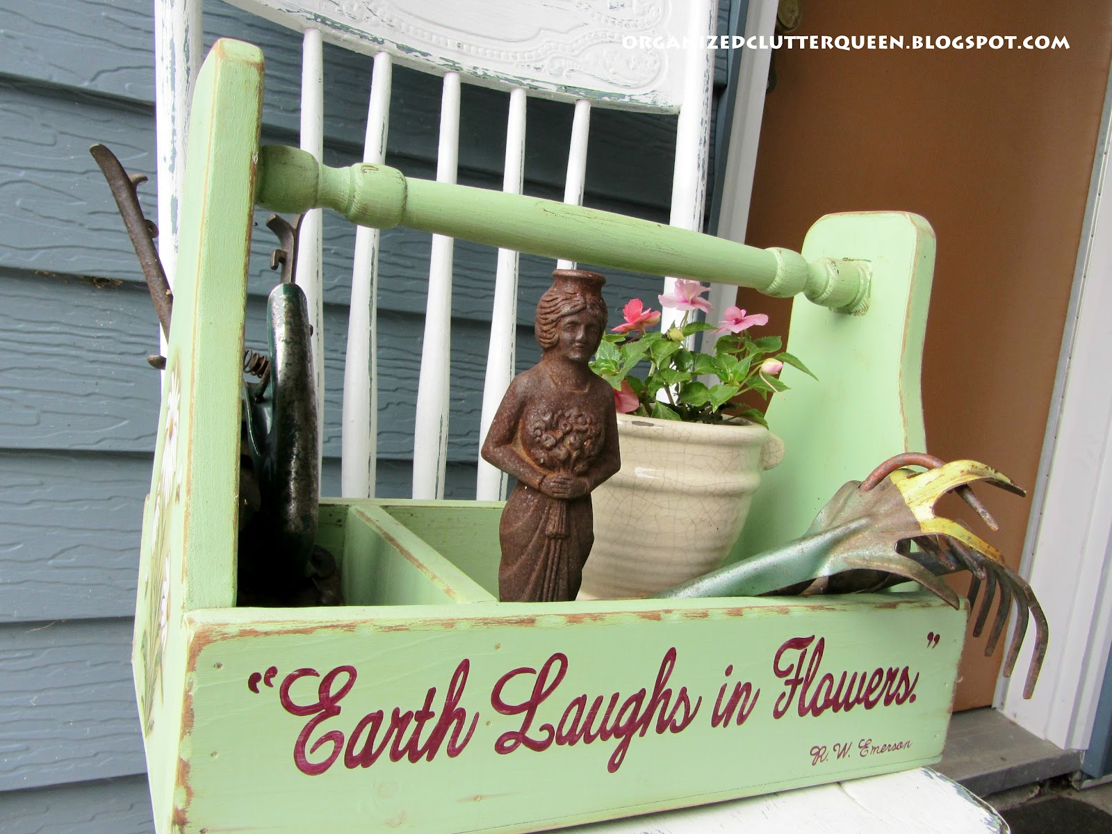 Vintage Garden Tools & Toolbox Organized Clutter